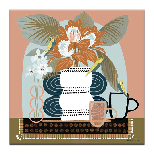 Tea for Three by Amanda Skye-Mulder - Painting