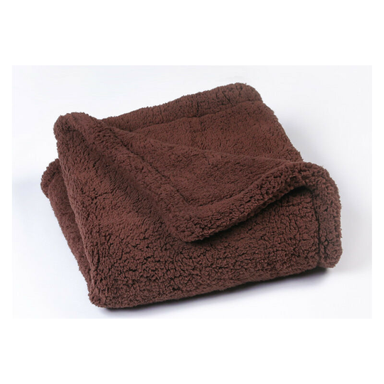 Fleece dog cover, soft pet cover, cat blanket, puppy cushion, pet bed (coffee color, 120 * 80cm)
