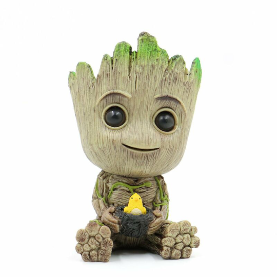 Guardians of the Galaxy Groot Flower Pot Bird's Nest Tree Man Groot Tree Man Hand Ornament
