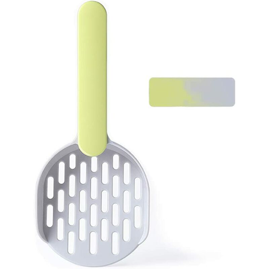 Cat Litter Scoop with Poop Filter Made of High Quality ABS Plastic, Durable and Easy to Clean, 1 Piece (Green)