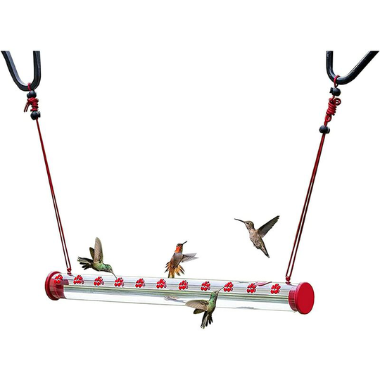 Best Hummingbird feeder-15.7'', with Hole Birds Feeding Transprent Pipe, Bird Feeder for Garden Home Decorative, Indoor or Outdoor Decor