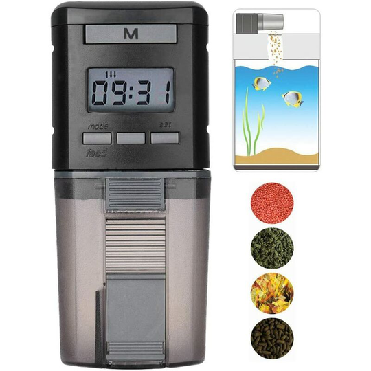 Automatic feeder for aquarium fish feeder with automatic timer for fish fish feed for aquarium