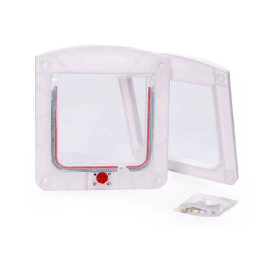 Hole of the cat door hole of the puppy door adjustable direction of the pet door to enter and exit the cat's door