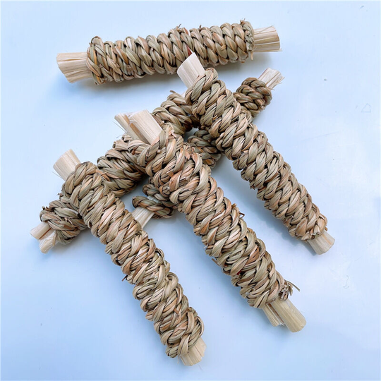 FVO - 300g Natural Sea Grass Chew Toys for Chinchilla, Squirrel, Gerbils, Hamsters, Squirrels, Guinea Pigs (10-12cm)