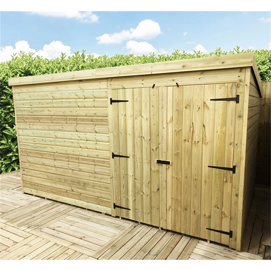 Scullion 12 ft. W x 8 ft. D Solid Wood Garden Shed