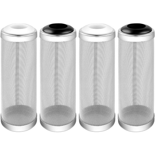 Betterlifegb - 4 Pieces 16mm Aquarium Filter Guard, Aquarium Mesh Filter Guard Guard, Stainless Steel Filter Protection Prevents Small Fish from