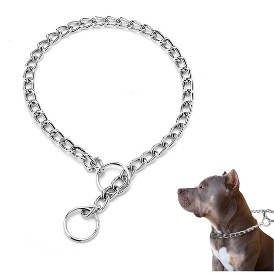 Dog Necklace Strangler Necklace Dog In Steel Dressage Necklace For Solid Assistant For Animals Companies (2MMX40CM)