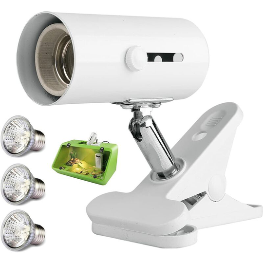 Sun Flowergb - Reptile Heat Lamp Light Fixture Turtle Aquarium Lamp Tortoise Light Heating Lamps Stand with 3 uva uvb Tortoise Light Sun Spot Lamps