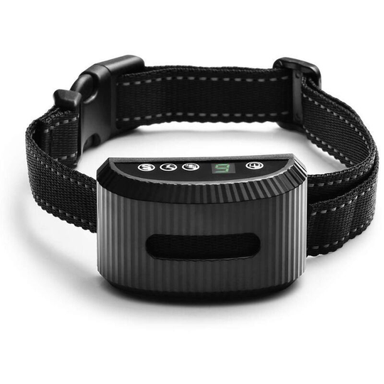 Perle Rare - Dog Anti Bark Collar Automatic Sound/Vibration/Shock,Rechargeable Dog Anti Bark Collar IP67 Waterproof 10~70cm for Small/Big Dog