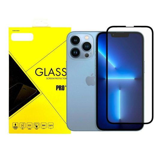 For Apple iPhone 14 Pro Max Full Coverage Tempered Glass Screen Protector