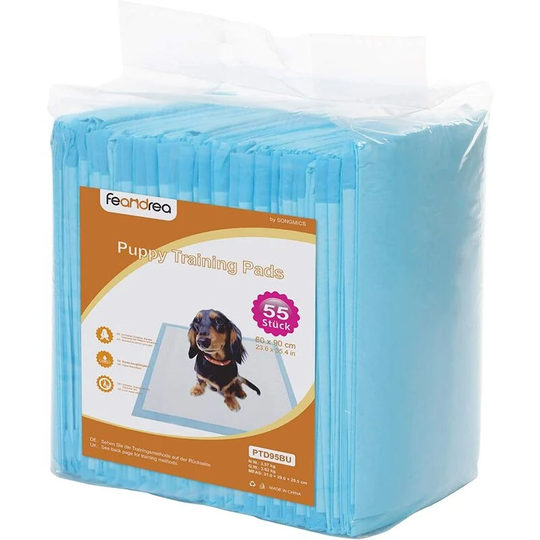 Gdrhvfd - 40 Pack Puppy Trainer Pads, Potty Training for Dogs and Cats, 5 Layers, Absorbent Mat, Waterproof Bottom Layer, 60 x 90
