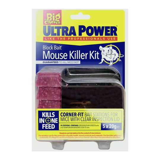 Ultra Power Block Bait² Mouse Killer Station Refills - STV565 - The Big Cheese