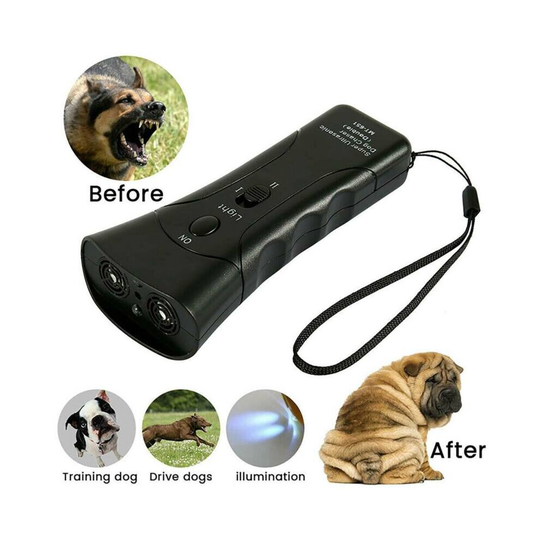 Pet Dog Ultrasonic Stop Bark Training LED Control Trainer Anti Bark Device