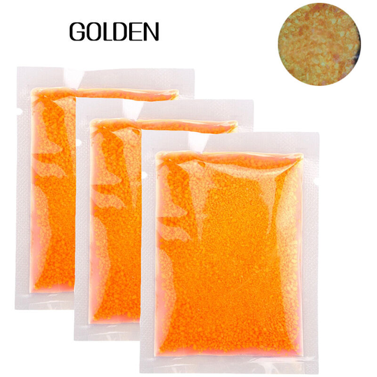Colorful Beautiful Fluorescent Sand Glow in the Dark Home Decorating Luminous Supplies, Golden - Golden