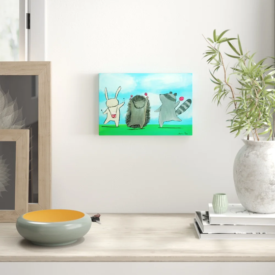 'If You're Happy' by Andrea Doss Art Print Wrapped on Canvas