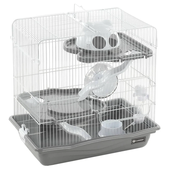 FLAMINGO Hamster Cage Binky 45X30x44.5 Cm Grey