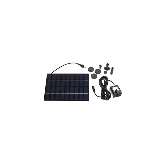 Solar Fountain Pump - MASO Solar Panel Pond Pump Water Feature Pump 7V 1.2W 200L/H
