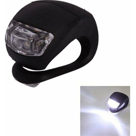 Bicycle Light Silicone Tail Light, Cycling Accessories Mountain Bike Equipment, Black 1 Pair