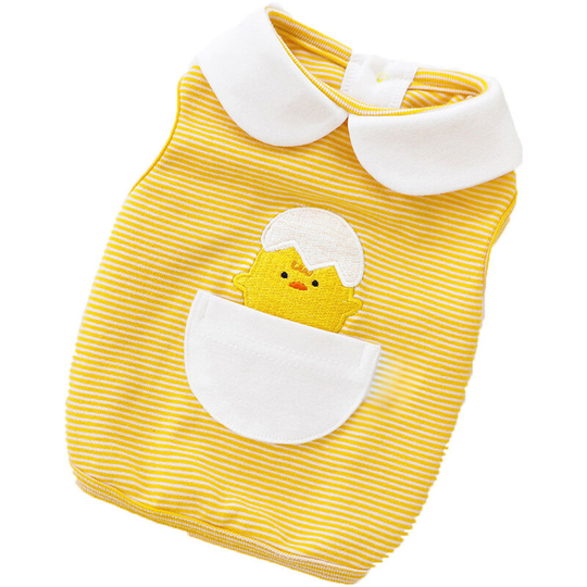 Pet small and medium dogs Bichon Teddy puppy undershirt cute eggshell, spring and summer bottom shirt T-shirt Teddy dog and cat clothes pet clothing