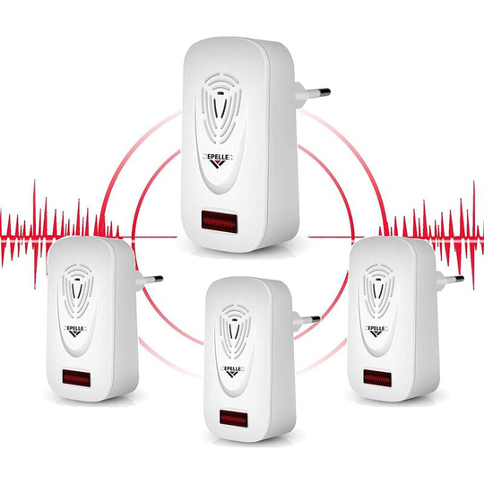 Deckon - Ultrasonic Mouse Repellent, Ultrasonic Mouse Repellent Device Anti-Rodent Insect Repellent, Anti-Fly, Mosquito, Cockroach, Ant, Spider, 100%