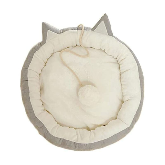 Cat Nest Cat House, Cat Ear Shape Bunk Nest Cozy Cat Puppy Ball Toy