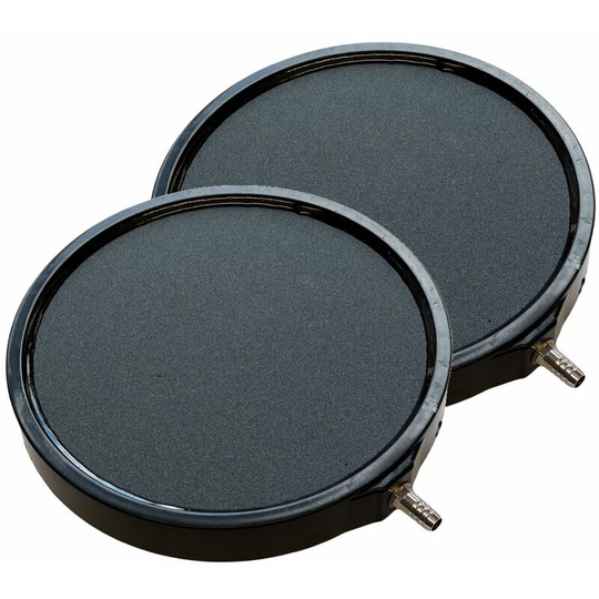 Pisces - Pack of 2 200mm x 27mm Round Pond and Aquarium Air Stone Disc
