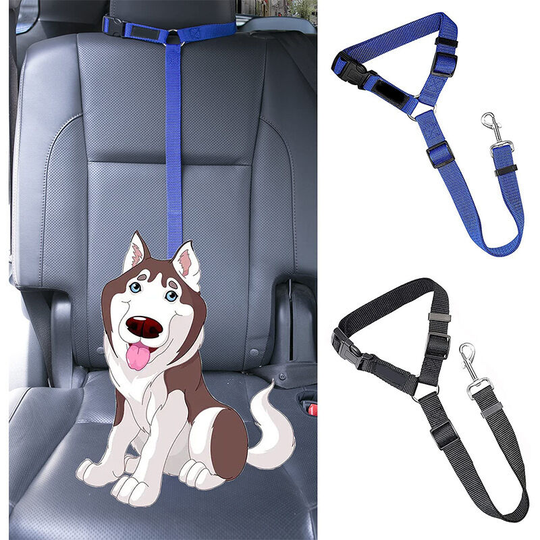 Deckon - Strong Dog Leash with Padded Handle Anti-Pull Rope Elastic Training Leash for Medium and Large Dogs in Heavy Pulling (110CM-150CM, blue)