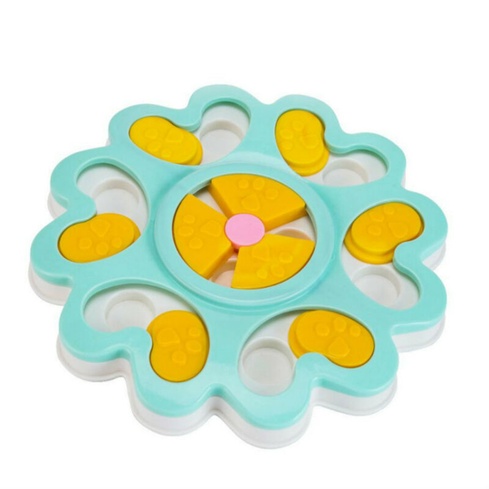 Things smart non-slip anti-choking bowl dog iq toys development of intelligence, slow feeder pet toys puzzle intelligence game dog-blue