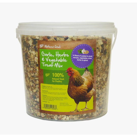 Natures Grub Garlic Herbs & Vegetable Treat Mix - 1.2 Kg