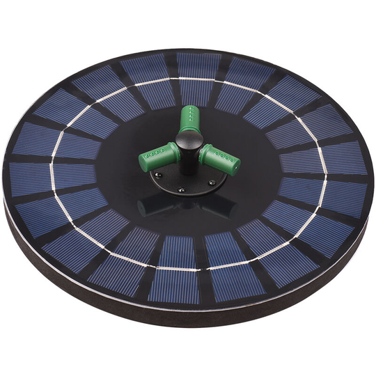 Asupermall - 6W Colorful Solar Fountain Pump With 360Â¡Ă£Rotatable Nozzle rgb led Light Solar Water Pump With Battery Auto-Shut off 9 Inch Floating