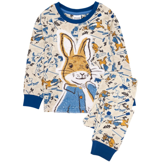 (18-24 Months) Peter Rabbit Pyjamas Baby Kids | Soft Costume T-Shirt & Trousers Pjs Set | Clothing Merchandise