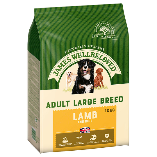 20kg/24kg James Wellbeloved Dry Dog Food - Adult Large Breed Lamb & Rice (20kg)