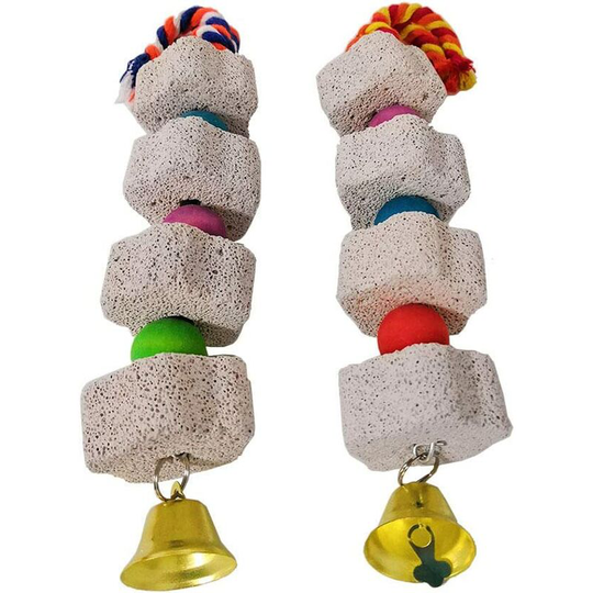 2pcs Bird Chew Toys Mineral Bird Beak Whetstone for Parrot Parrot Macaw