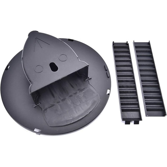 Mouse Bucket Lid Door Style Mouse Trap Deadly Trap for Outdoor Indoor Multi Catch Reusable Smart Mouse Rat Trap Plastic Flip N Slide Black
