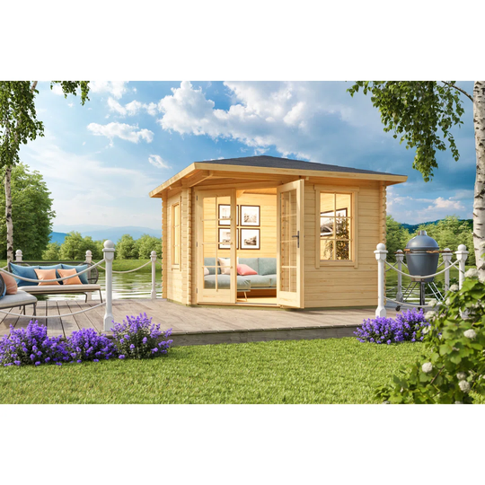 Aruba 12 x 12 Ft. Tongue & Groove Log Cabin
