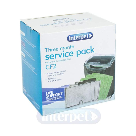 Interpet 3 Month Service Pack For Internal Cartridge Filter CF2 Fish Aquarium