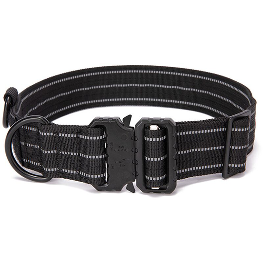 Wide Elastic Dog Collar With Handle - Dogs And Extra Soft Collars For Medium Dogs