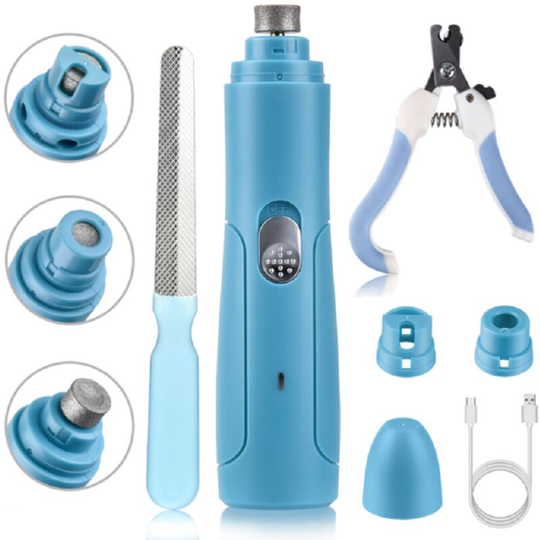 Electric Dog Nail Clippers for Dog Nail Grinders Rechargeable usb Charging Pet Quiet Cat Paws Nail Grooming Trimmer Tools