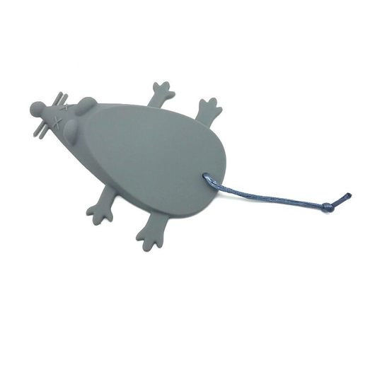 Door Stopper, Universal Silicone Mouse Door Stopper, Door Stopper Finger Protector (Pack of 5, Gray)