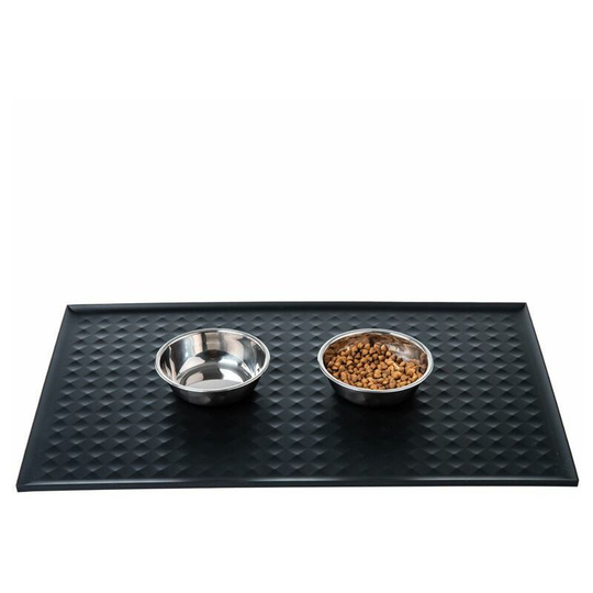New pet dog litter pad feeding pad puppy kitten Plate - black 48.5cm * 30.5cm