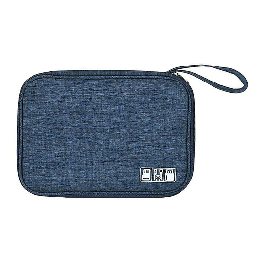 Deckon - Electronic Cable Storage Bag For Travel - Navy Blue