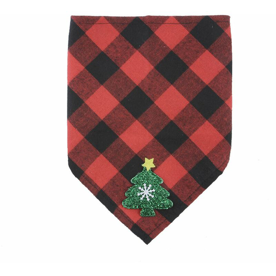 Christmas Dog Bandanas Pet Saliva Towel Dog Bib Dog Scarf Towel