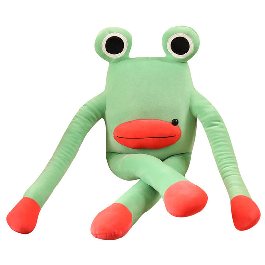 Frog pillow doll plush toy, children's fun toy, round eye, 60CM