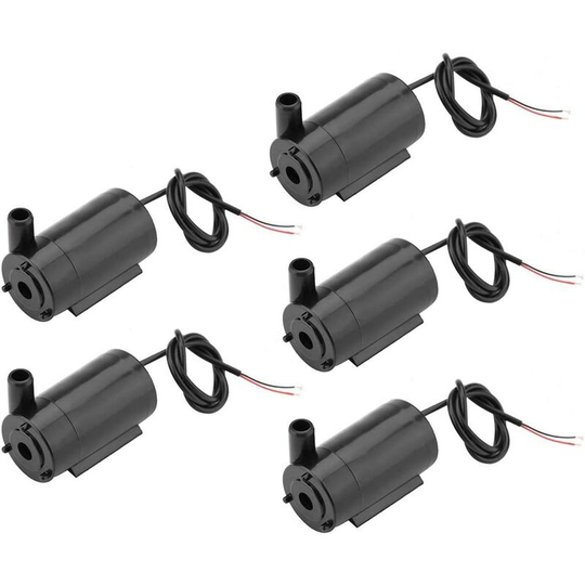 Mini Water Pump - 5pcs dc 3V -5V Mini Submersible Water Pump for Fish Tank Fountain Aquarium Fish Tank Pond Pool Garden