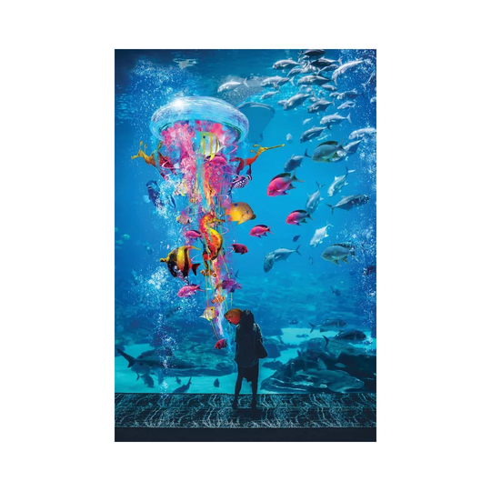 Super Jellyfish In Aquarium Tank