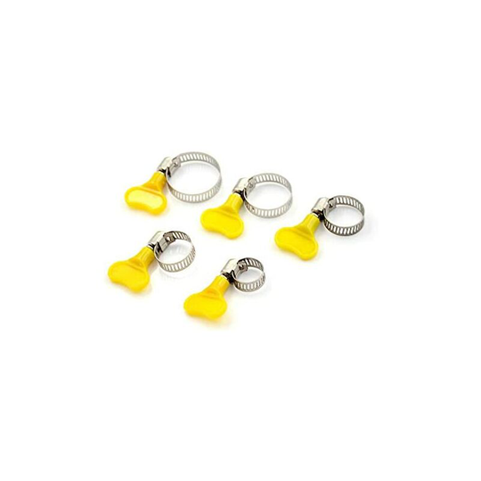 100 Pack Industrial Grade Stainless Steel Hose Clamps 25-38mm Pool Hose Sand Filter (25-38mm Wing Nut)