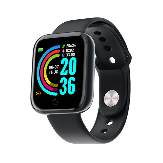 Smart Watch, Fitness Tracker 1.3' Touch Screen Fitness Watch with Heart Rate Sleep Monitor(black) - Muff