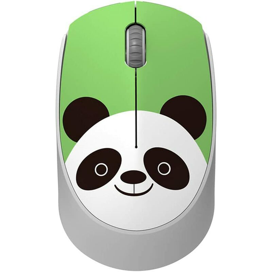 Osqi - Cartoon Animal Shaped Wireless Mouse - Wireless Optical Silent Click Mouse for Business, Travel, Office, Home, School, Gift, Green
