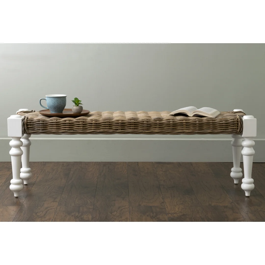 Kenmar Wicker Bench
