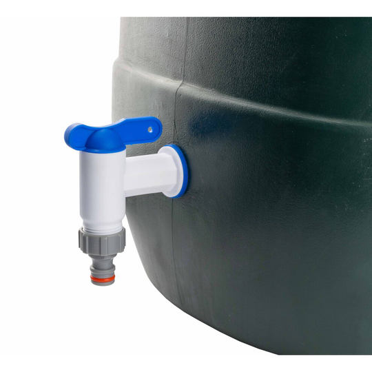 Waterbutt tap with securing nut & washer,universal click-lock outlet